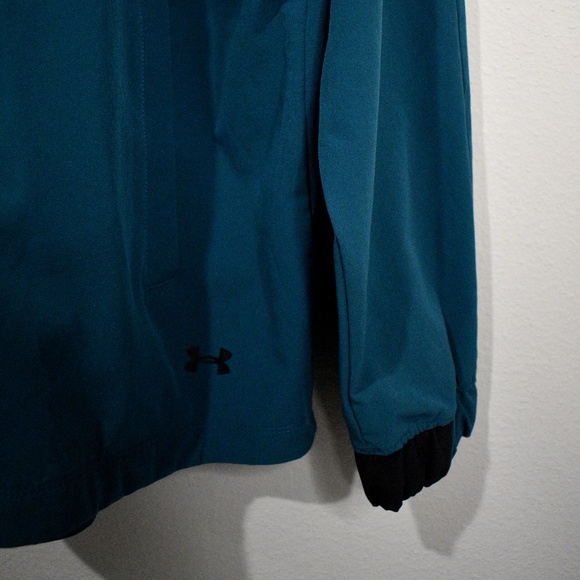 Under Armour Heatgear Storm Half Zip Teal Anorak Hoodie Jacket	LARGE - Picture 3 of 5